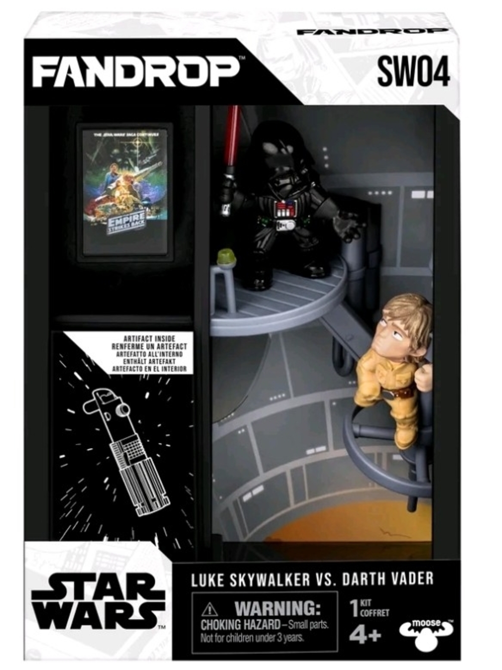 Star Wars FanDrop Luke Skywalker vs. Darth Vader Playset - Black & Yellow